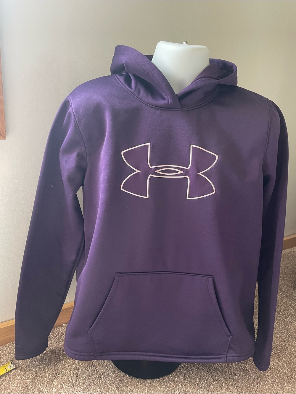 LG Purple Crewneck Hoodie with Contrasting Logo